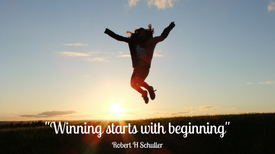 Winning starts with beginning