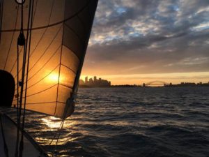 Twilight racing on Sydney Harbour